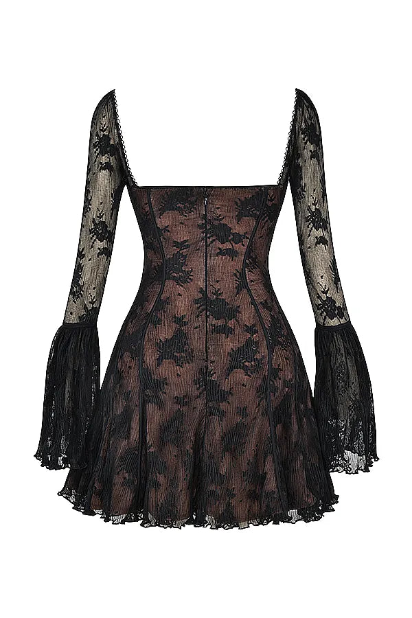Analissa Black Lace Corset Dress