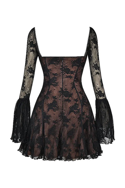 Analissa Black Lace Corset Dress