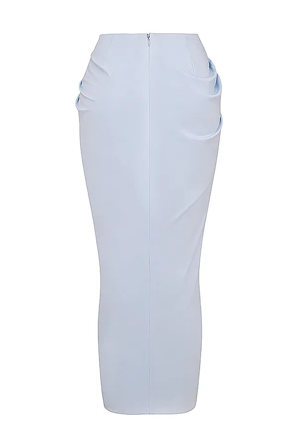 Vesper Soft Blue Maxi Skirt