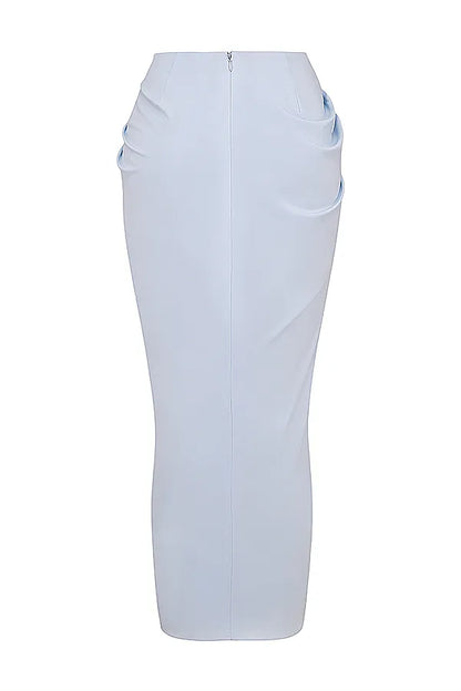 Vesper Soft Blue Maxi Skirt