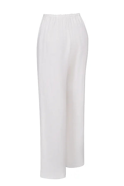 Cleo Ivory Linen Mix Trousers