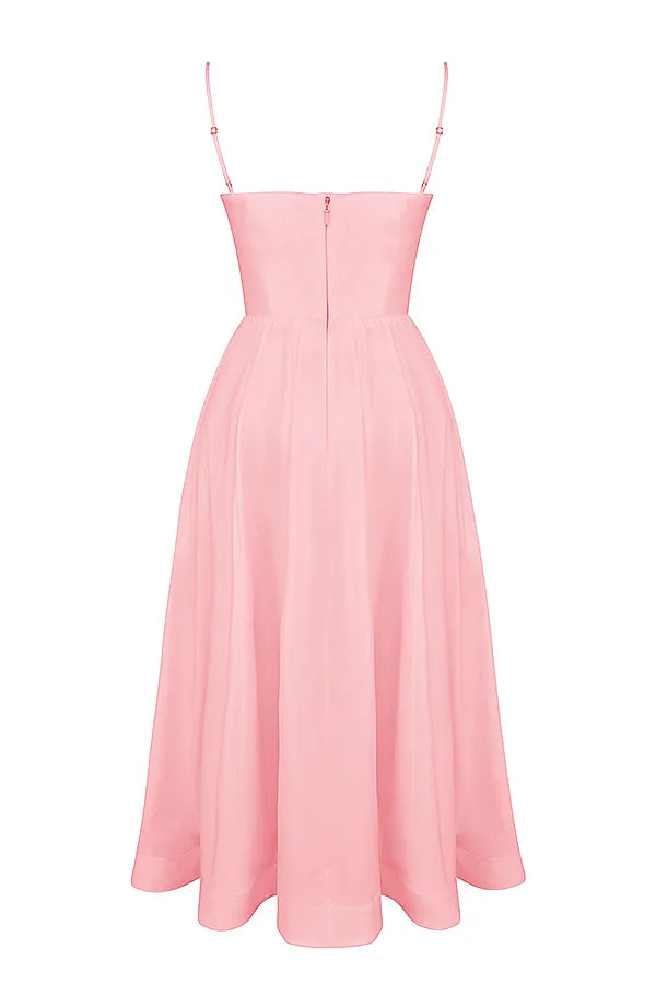 Lolita Rose Pink Cotton Corset Sundress