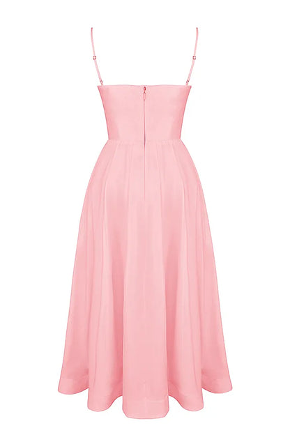 Lolita Rose Pink Cotton Corset Sundress