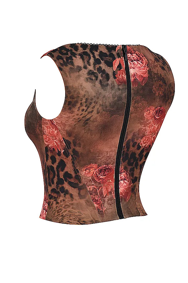 Kalina Floral Printed Corset