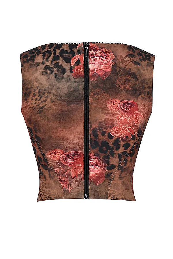 Kalina Floral Printed Corset
