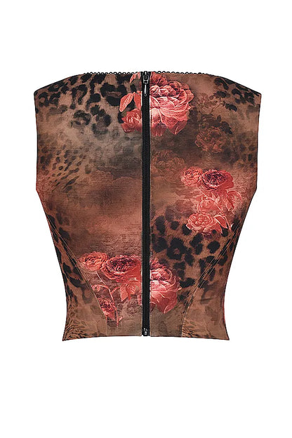 Kalina Floral Printed Corset