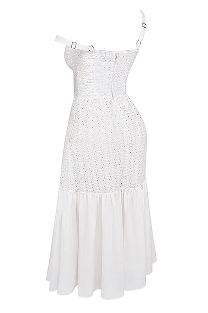 Elia White Broderie Anglaise Midi Sundress