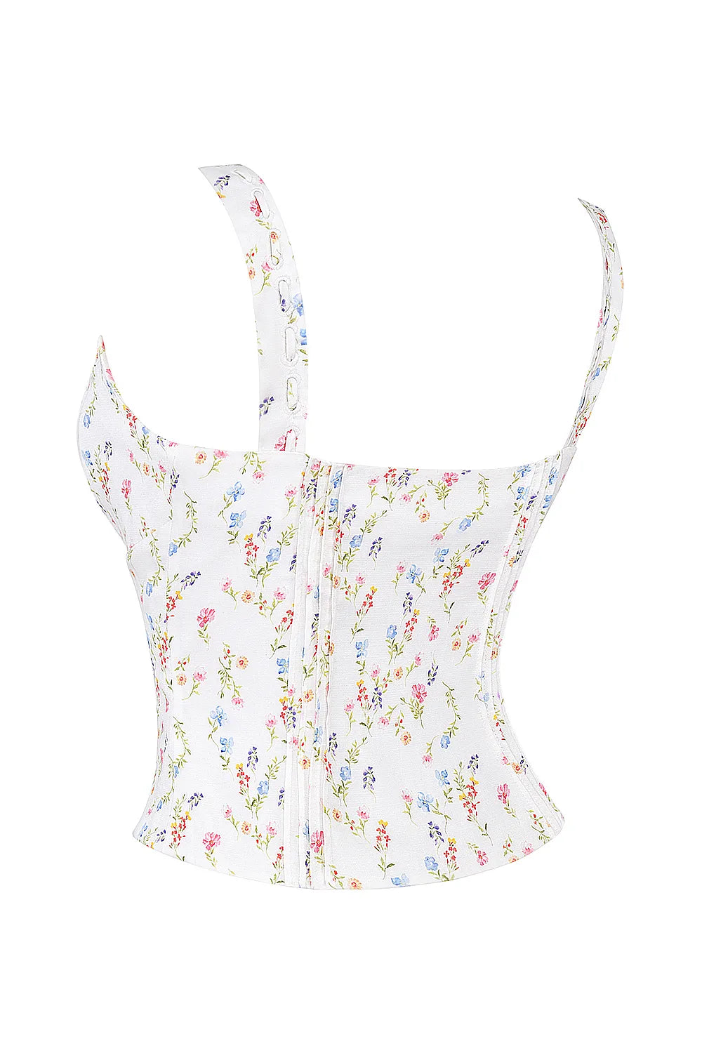 Chicca White Posy Print Top