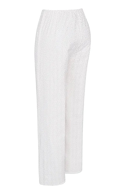 Frankie White Broderie Anglais Trousers
