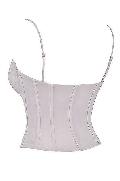 Petunia Light Lavender Embroidered Corset