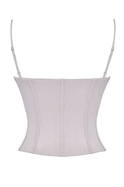 Petunia Light Lavender Embroidered Corset