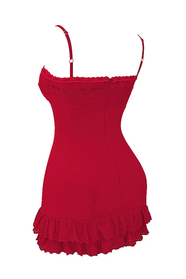 Luci Cherry Corset Dress