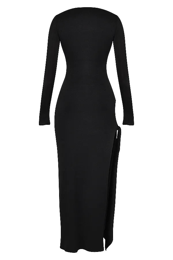 Marella Black Cutout Maxi Dress