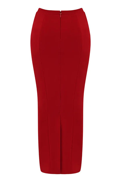 Nayara Red Rose Maxi Skirt