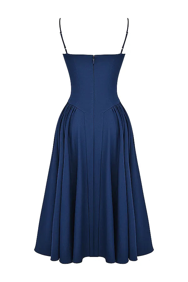 Samaria French Navy Corset Sundress