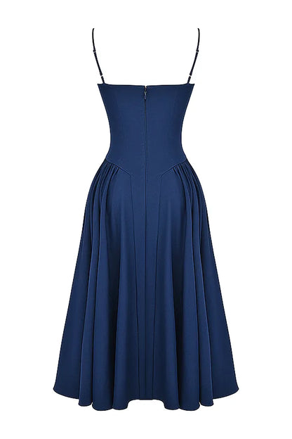 Samaria French Navy Corset Sundress