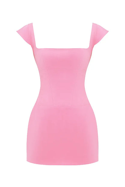 Leonida French Pink Corset Mini Dress