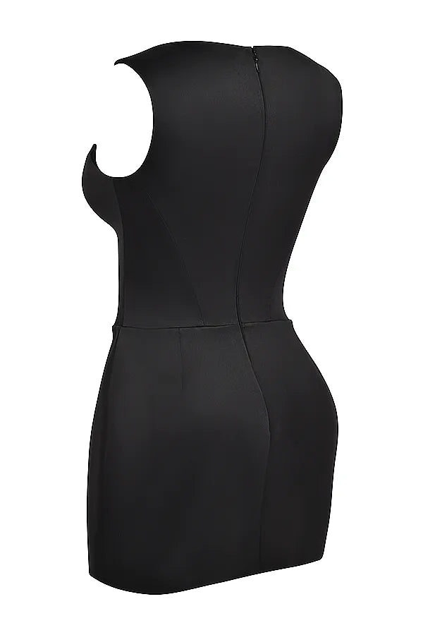 Enya Black Corset Mini Dress