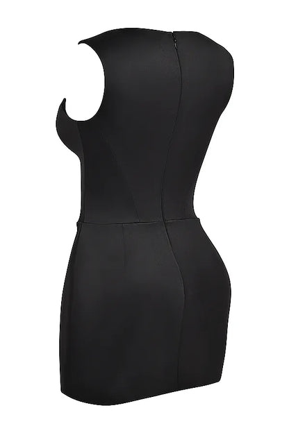 Enya Black Corset Mini Dress