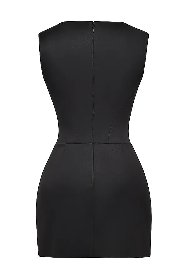 Enya Black Corset Mini Dress