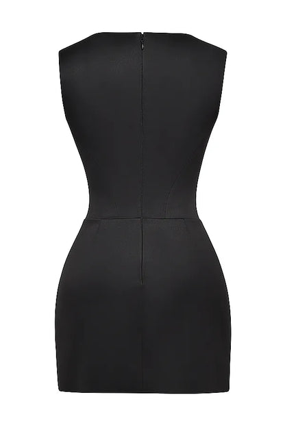 Enya Black Corset Mini Dress