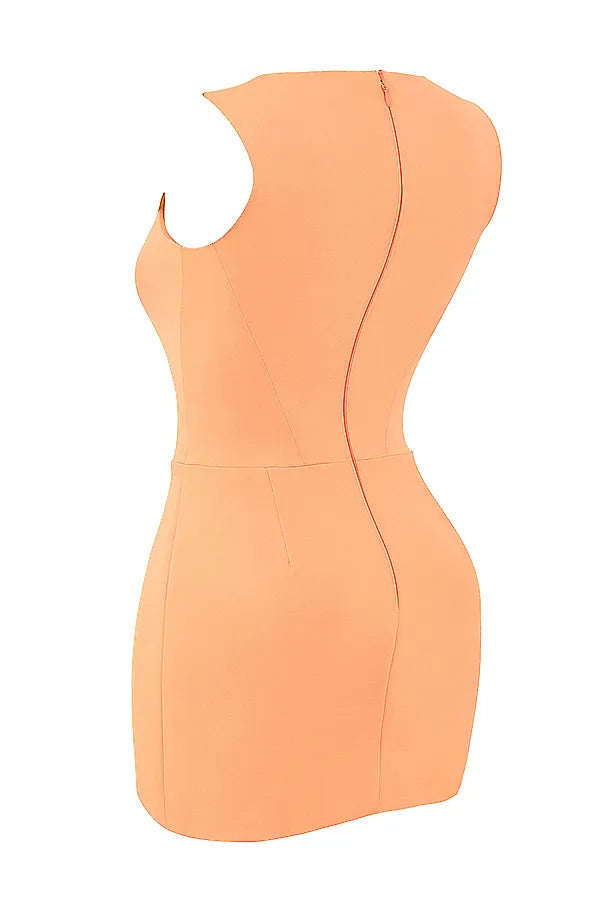 Enya Apricot Corset Mini Dress