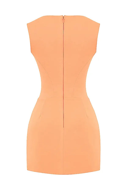 Enya Apricot Corset Mini Dress