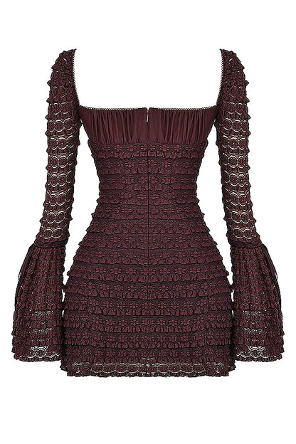 Marisa Espresso Lace Dress