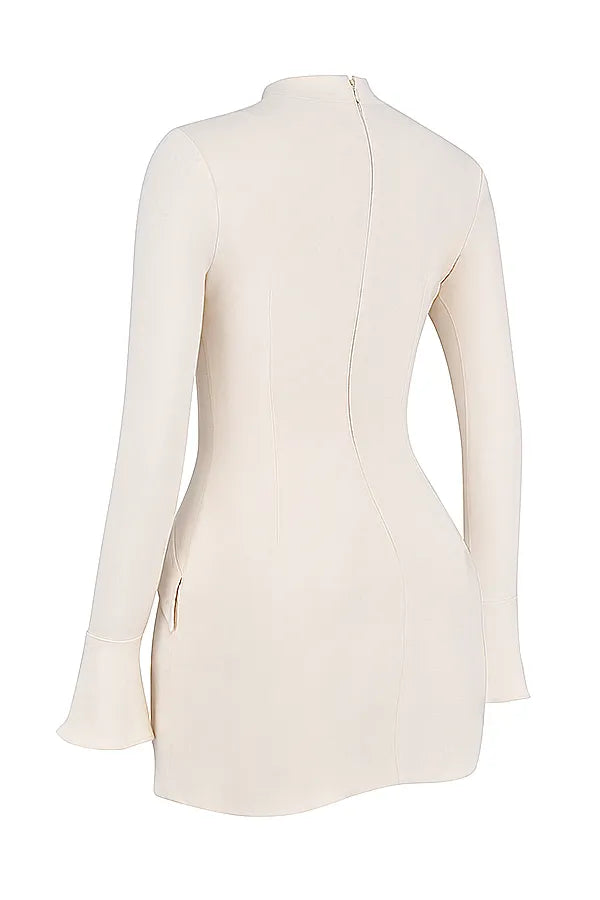 Mahalia Vintage Cream Mini Dress