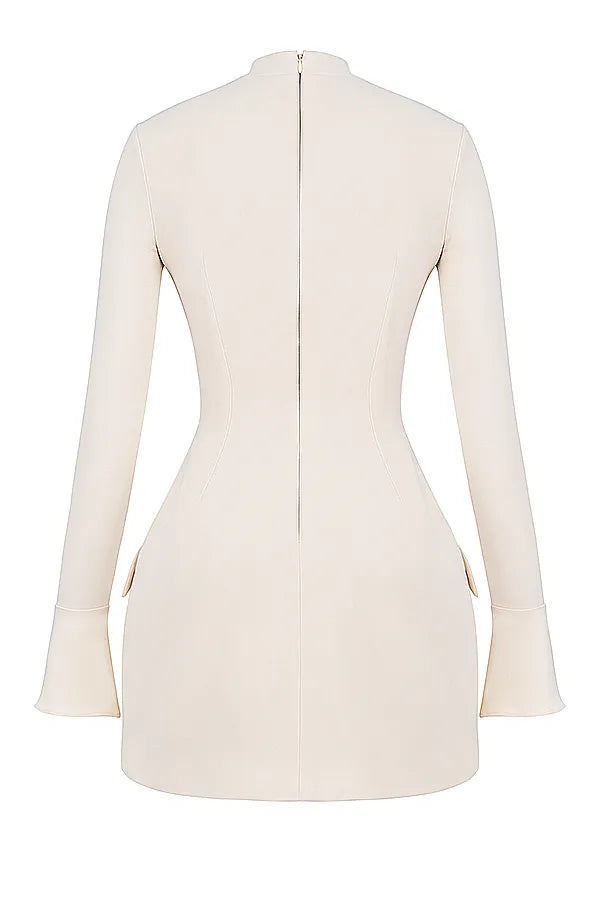 Mahalia Vintage Cream Mini Dress