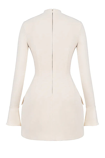 Mahalia Vintage Cream Mini Dress