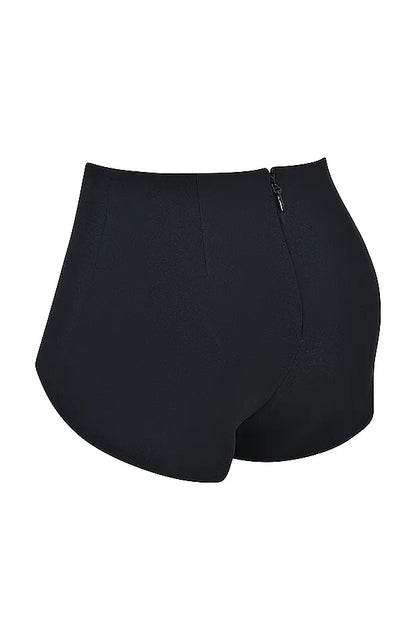 Tahni Black High Waisted Shorts