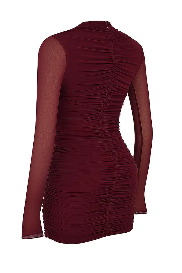 Lucinda Mulberry Cutout Mini Dress