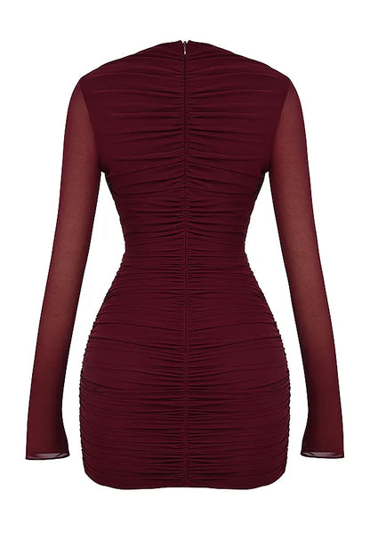 Lucinda Mulberry Cutout Mini Dress