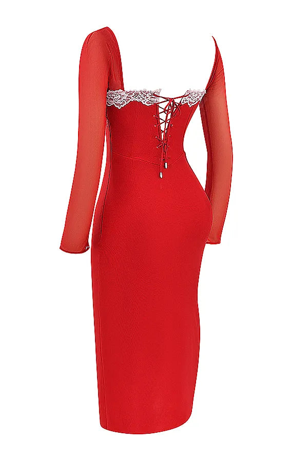 Seraphina Scarlet Corset Dress