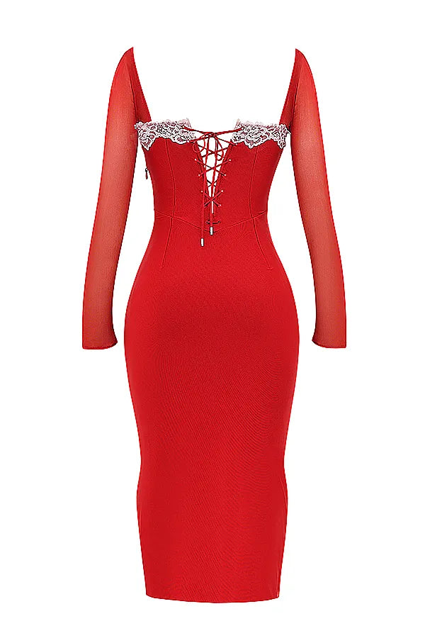 Seraphina Scarlet Corset Dress