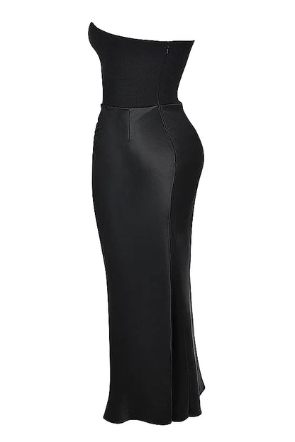 Persephone Black Strapless Corset Dress