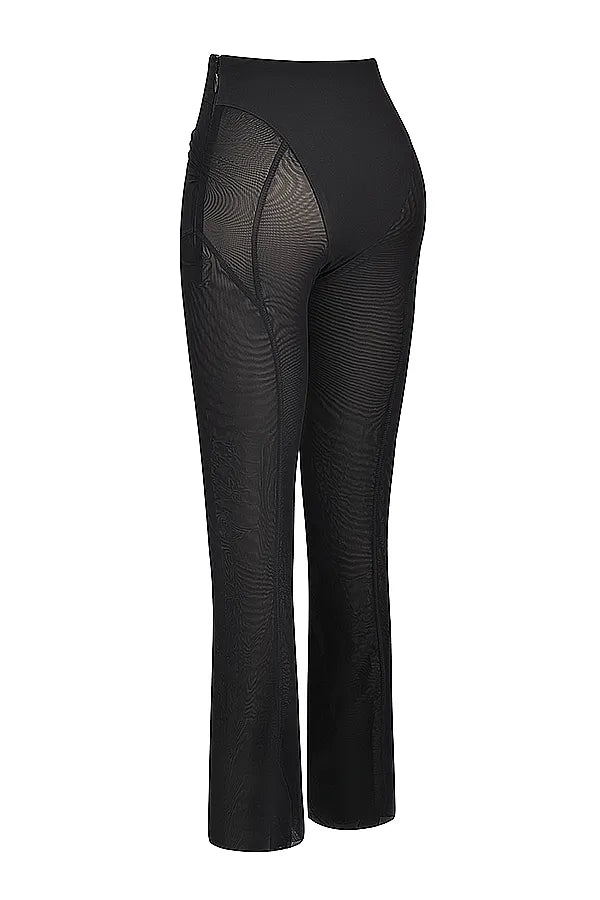 Avalon Black High Waist Trousers