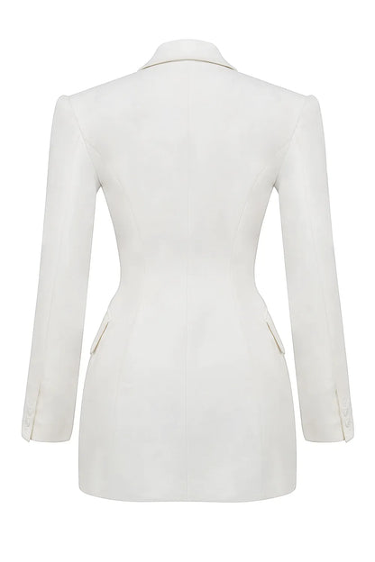 Amia White Blazer Mini Dress
