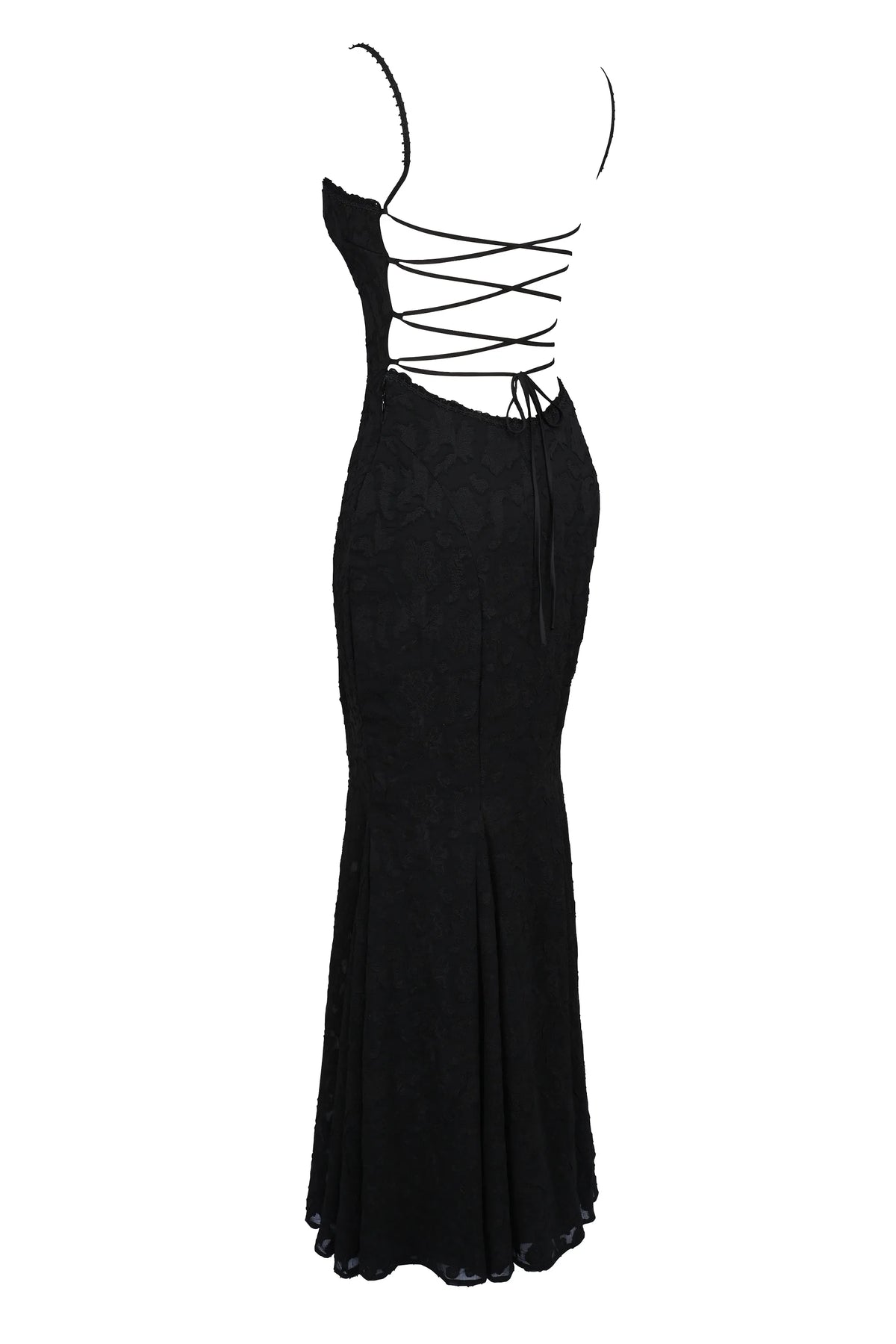 Joan Black Lace Maxi Dress