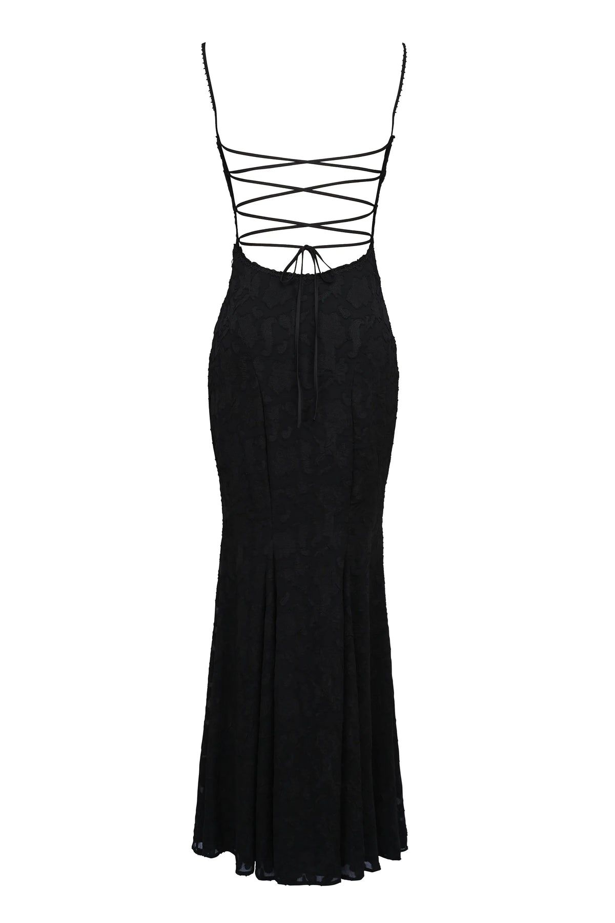 Joan Black Lace Maxi Dress