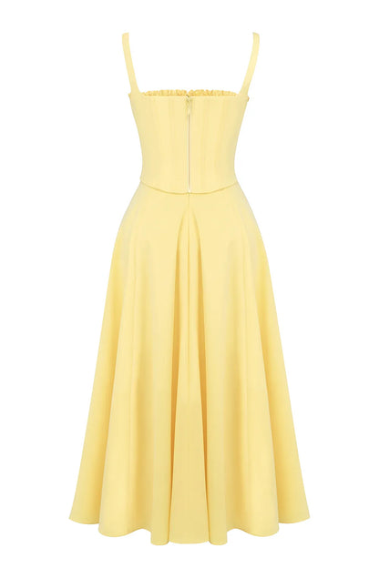 Clarabelle Sunshine Cotton Midi Sundress