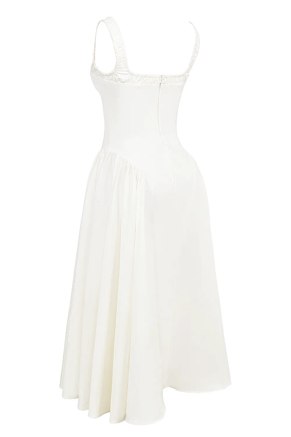 Dorothy White Cotton Midi Sundress