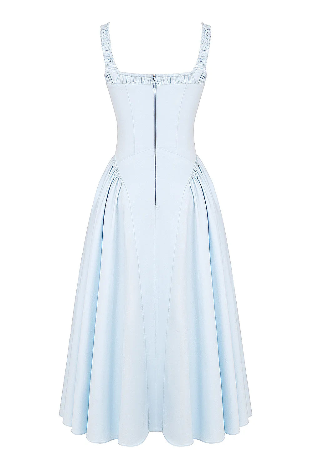 Dorothy Italian Azure Cotton Midi Sundress