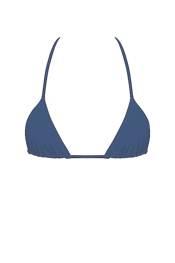 Tropez Deep Blue Halter Neck Bikini Top