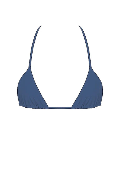 Tropez Deep Blue Halter Neck Bikini Top
