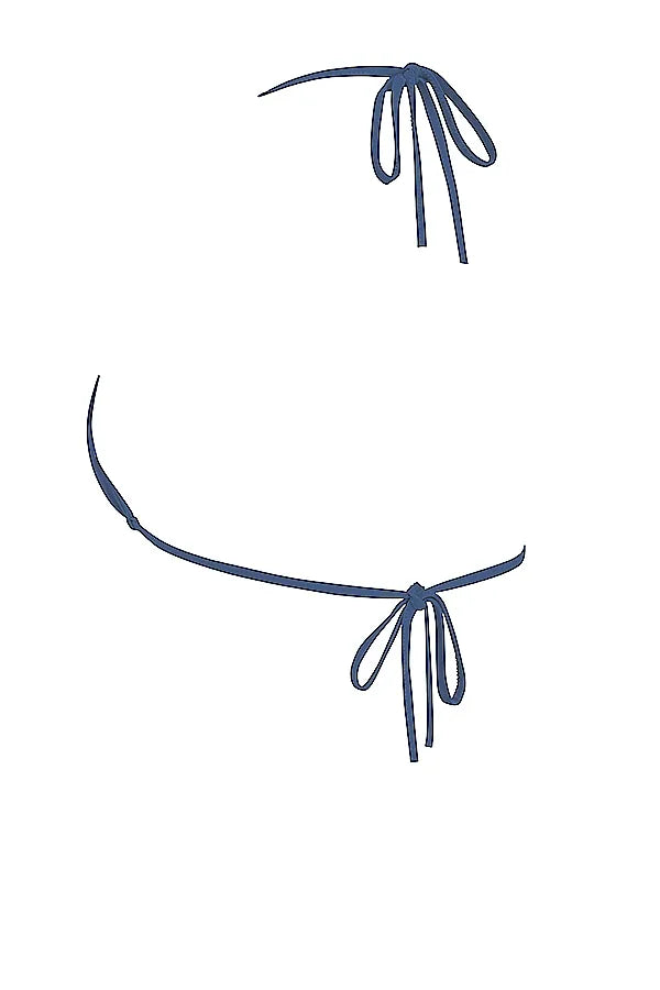 Tropez Deep Blue Halter Neck Bikini Top