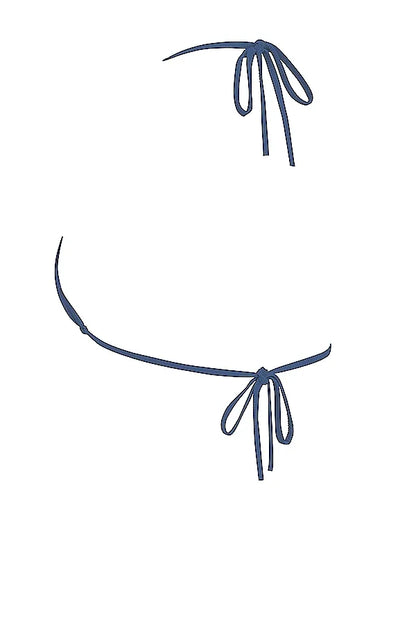 Tropez Deep Blue Halter Neck Bikini Top
