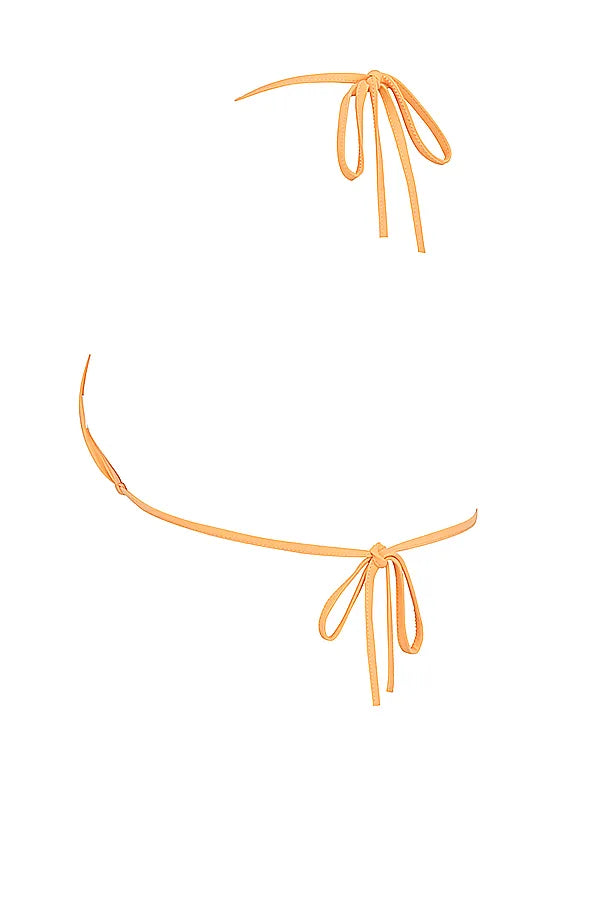 Tropez Light Orange Halter Neck Bikini Top