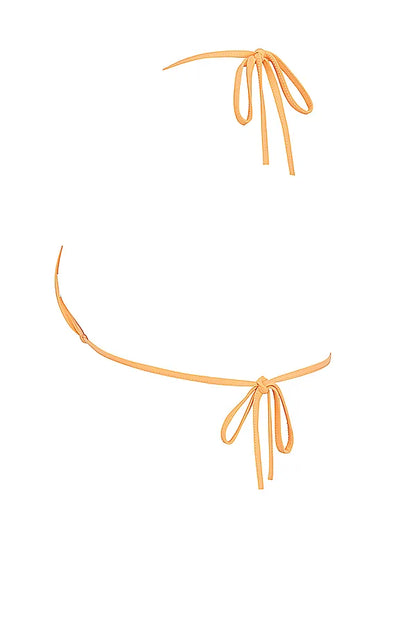 Tropez Light Orange Halter Neck Bikini Top